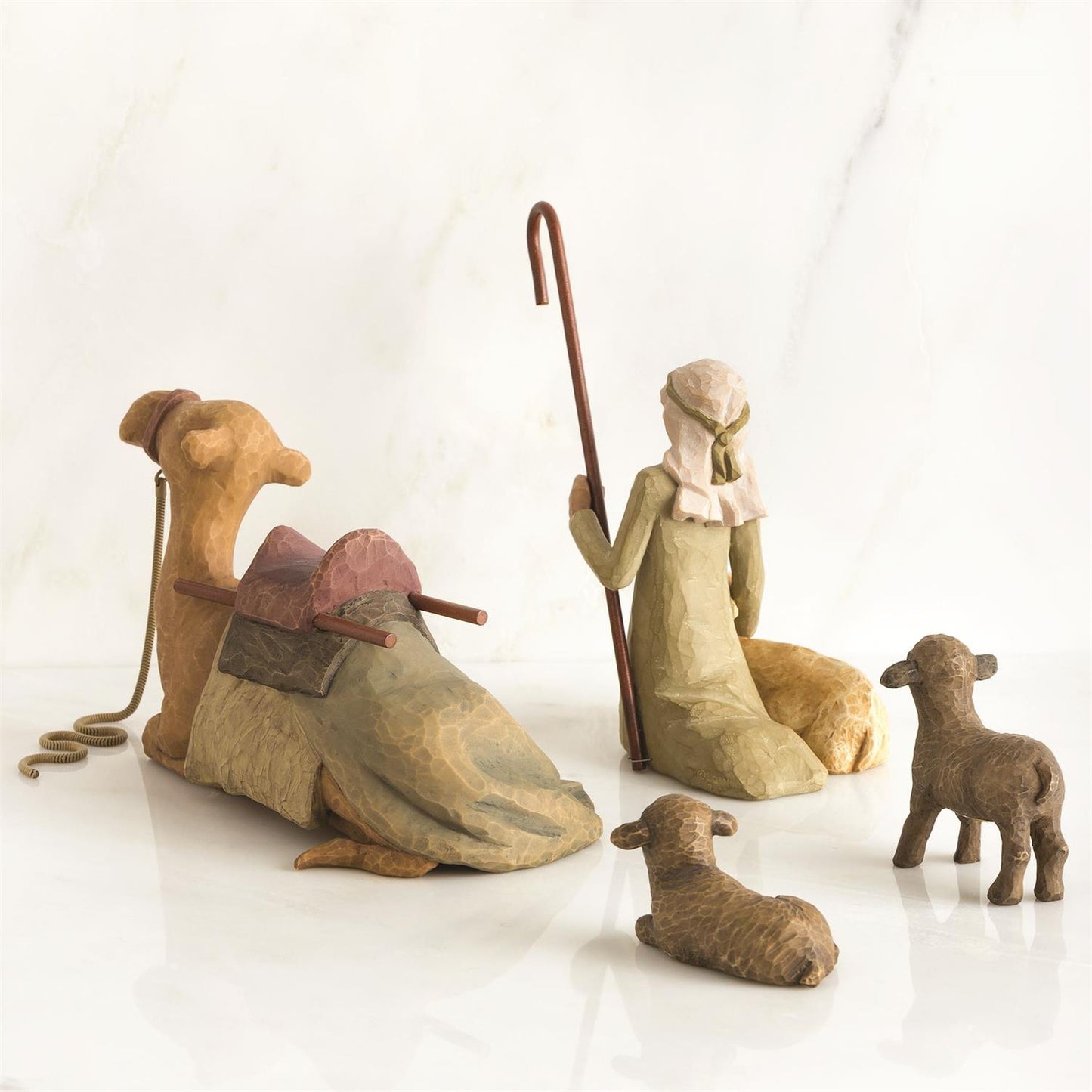 Willow Tree Shepherd and Stable Animals