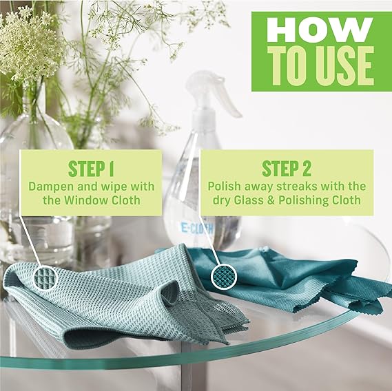 E-CLOTH WINDOW CLEANING KIT 2 CLOTHS