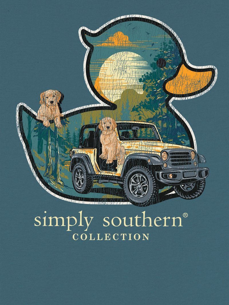 Simply Southern DUCK t-shirt in COMET