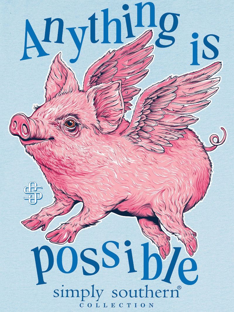 Simply Southern -PIG- t-shirt in ICE