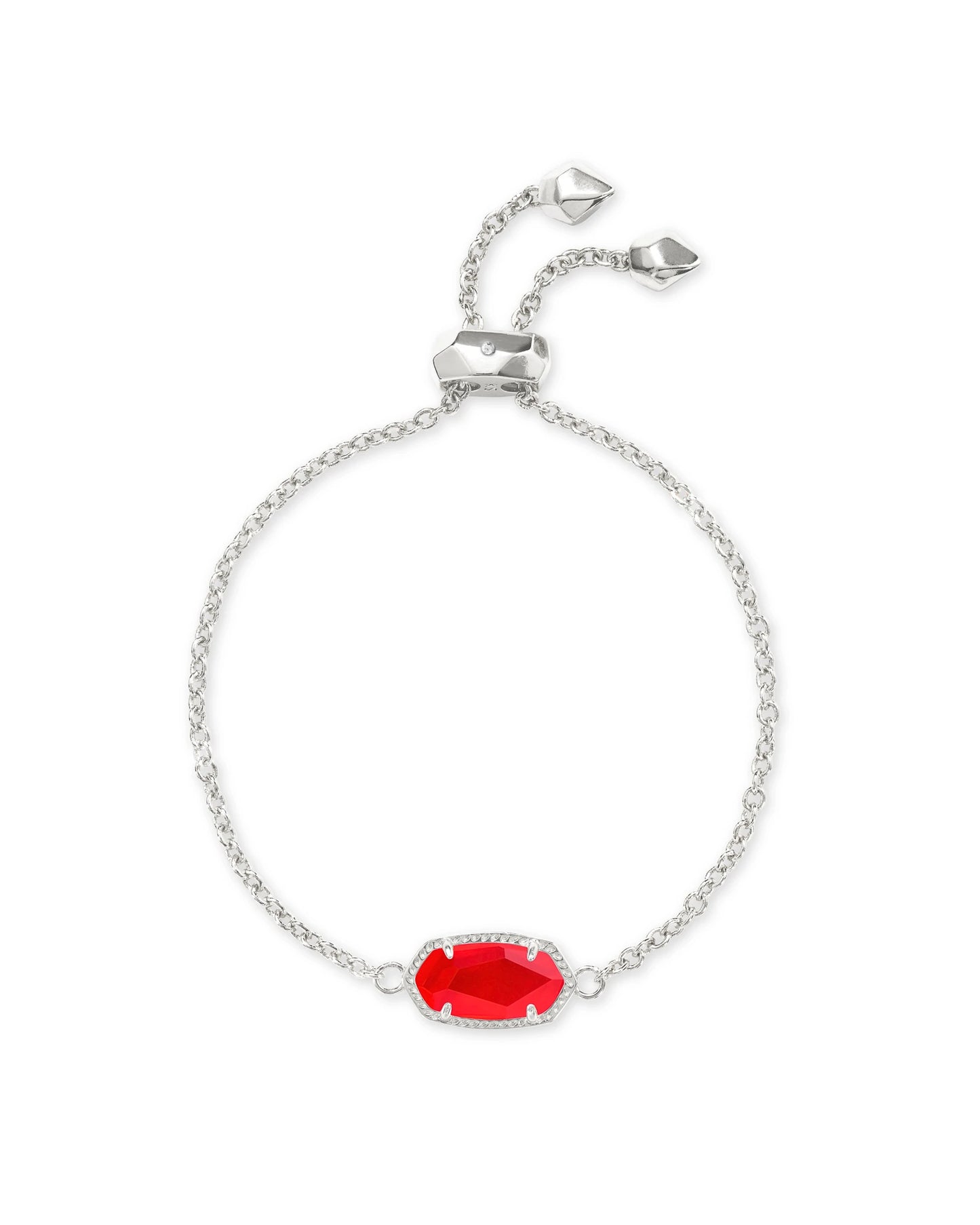 ELAINA DELICATE CHAIN BRACELET in RHODIUM RED ILLUSION