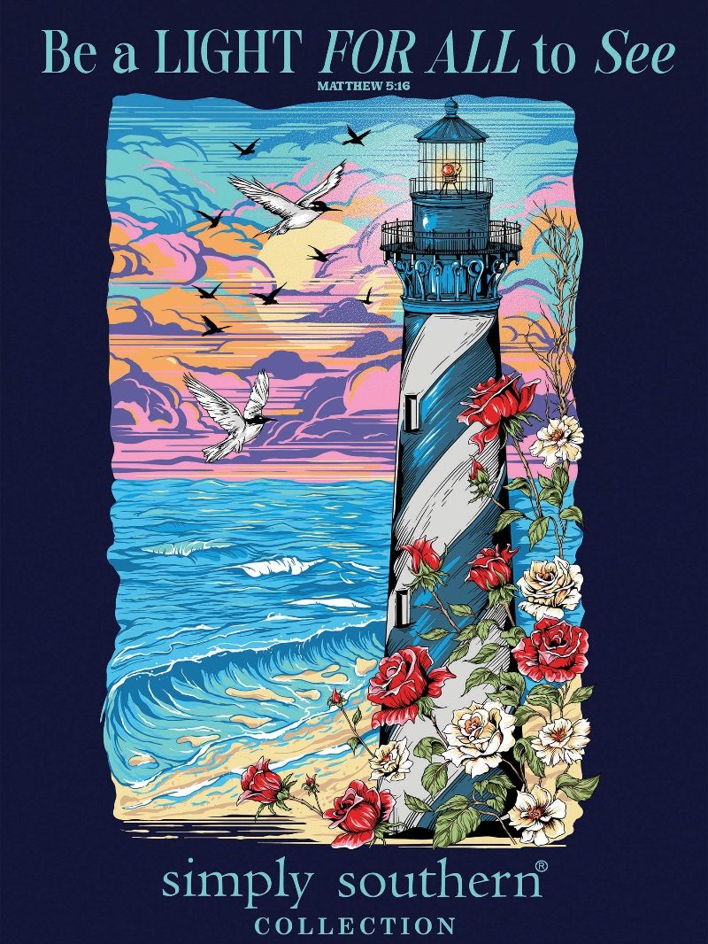 Simply Southern LIGHT t-shirt in NAVY