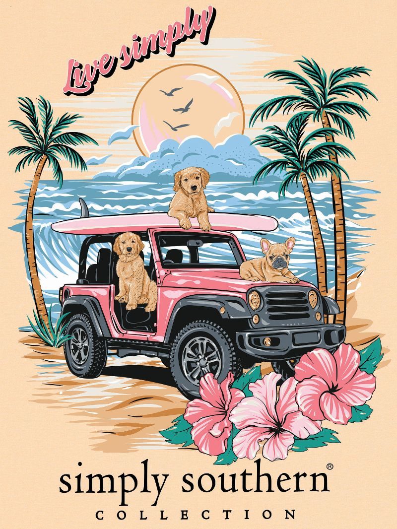 Simply Southern -SIMPLYDOGS t-shirt in-SUN