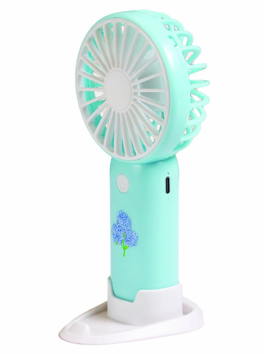 Simply Southern Mini Portable Fan -Blue Flower