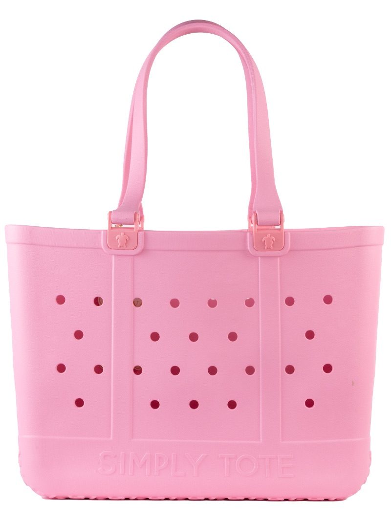 Simply Southern Large Tote Bag in Rose Pink