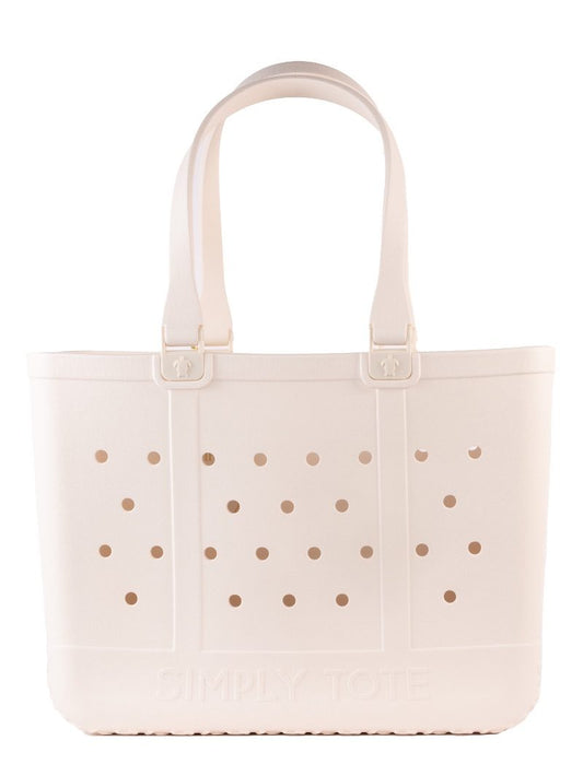 Simply Southern Large Tote Bag in Shell