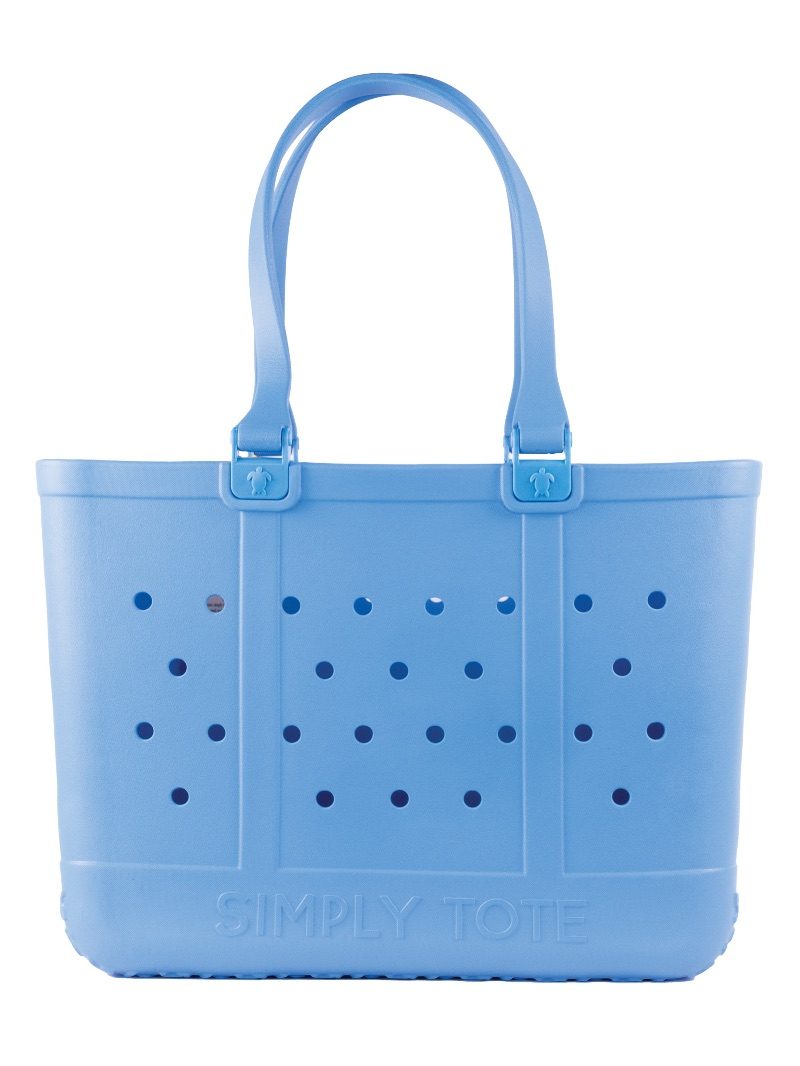 Simply Southern Large Tote Bag in Wave Blue