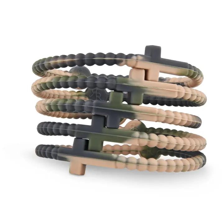 SILICONE JESUS BRACELETS PACK OF 5 XSMALL