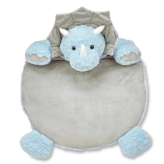 Lil' Tracer Plush Dinosaur Belly Blanket, Tummy Time Mat