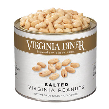 Virginia Diner Salted Virginia Peanuts 18oz Can