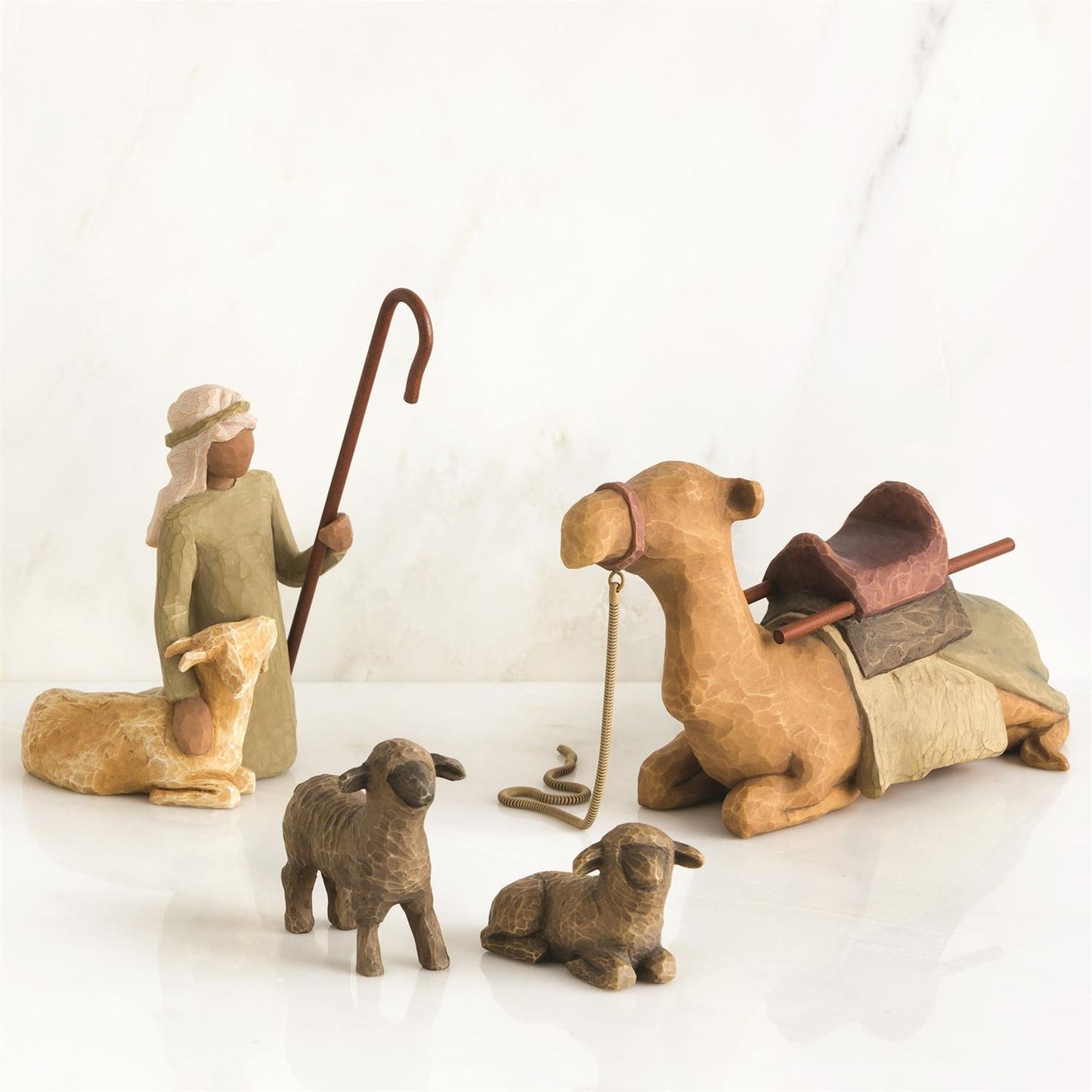 Willow Tree Shepherd and Stable Animals