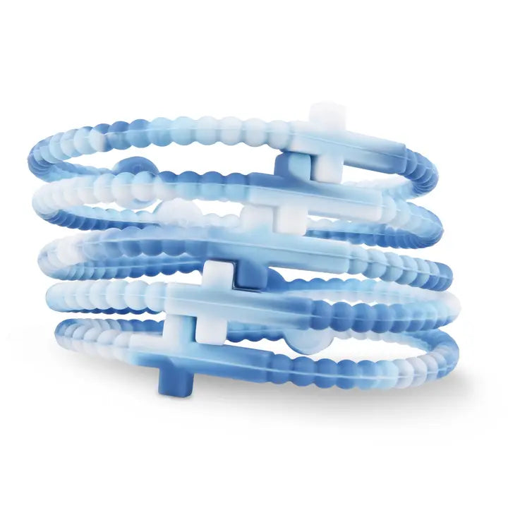 SILICONE JESUS BRACELETS PACK OF 5 Small