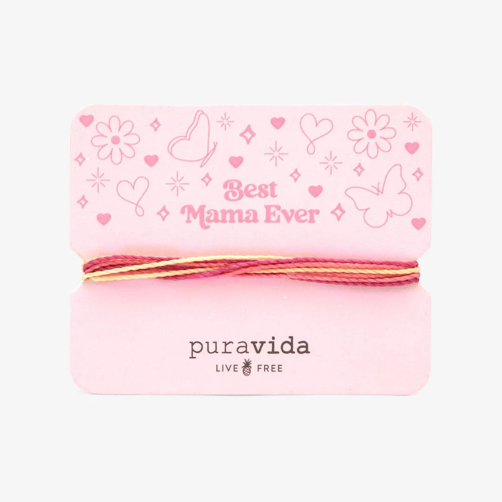 Pura Vida Best Mama Ever Bracelet Card