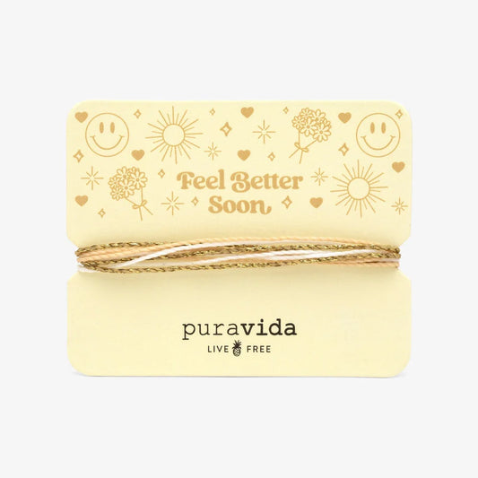 Pura Vida Feel Better Soon Bracelet Card