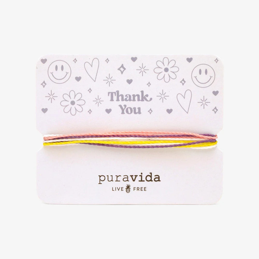 Pura Vida Thank You Bracelet Card