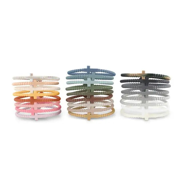SILICONE JESUS BRACELETS PACK OF 5 LARGE