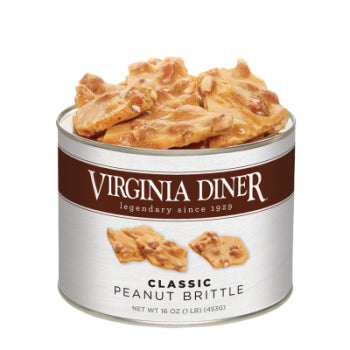 Virginia Diner Classic Peanut Brittle  16oz Can