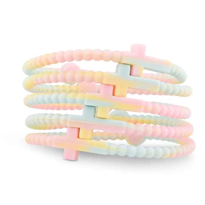 SILICONE JESUS BRACELETS PACK OF 5 Small
