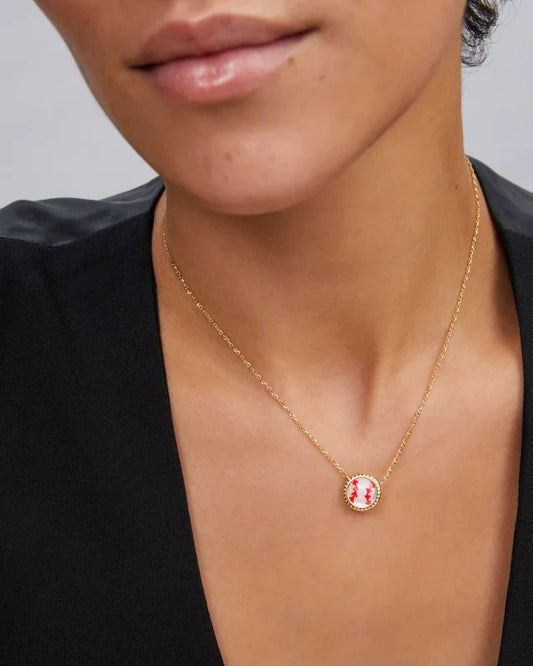 BASEBALL SHORT PENDANT NECKLACE