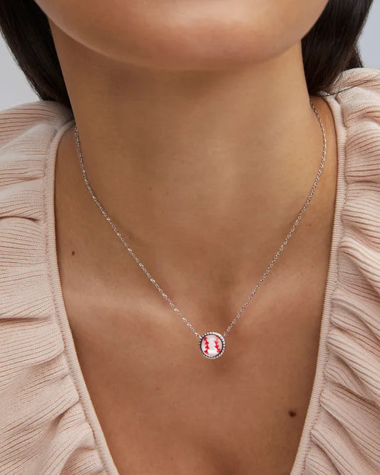 BASEBALL SHORT PENDANT NECKLACE