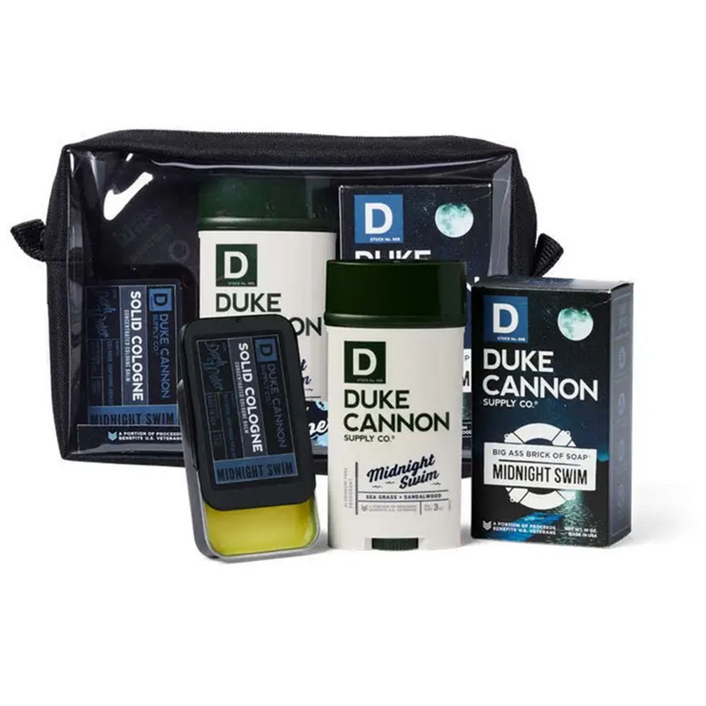 Duke Cannon Skinny Dipper Midnight Swim with Travel Case