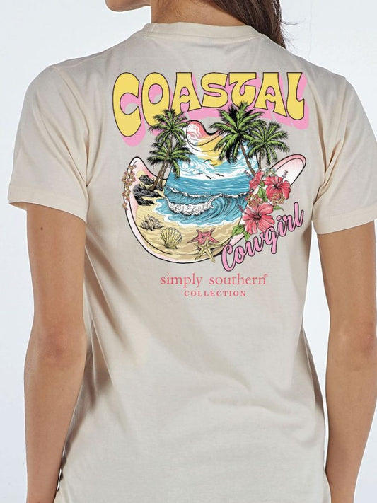 Simply Southern COASTAL COWGIRL T-Shirt in WISP