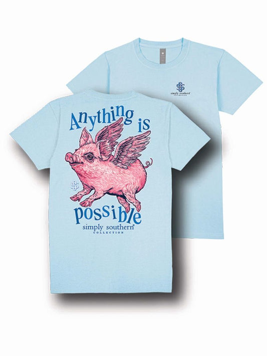 Simply Southern -PIG-  t-shirt in ICE