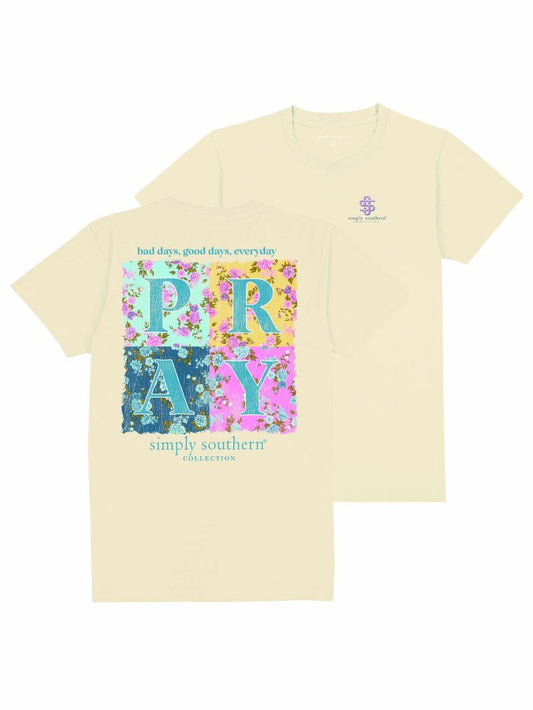 Simply Southern -PRAY  t-shirt in-NATURAL