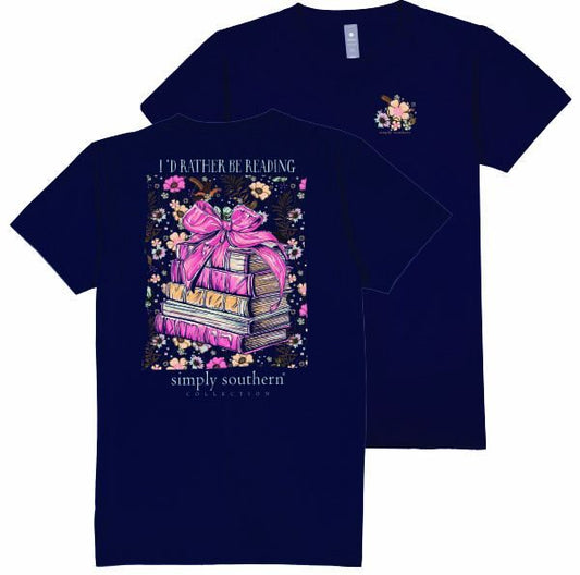 Simply Southern -READ  t-shirt in-NAVY