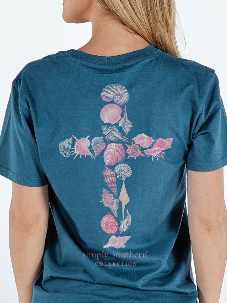 Simply Southern -SHELLCROSS  t-shirt in-COMET