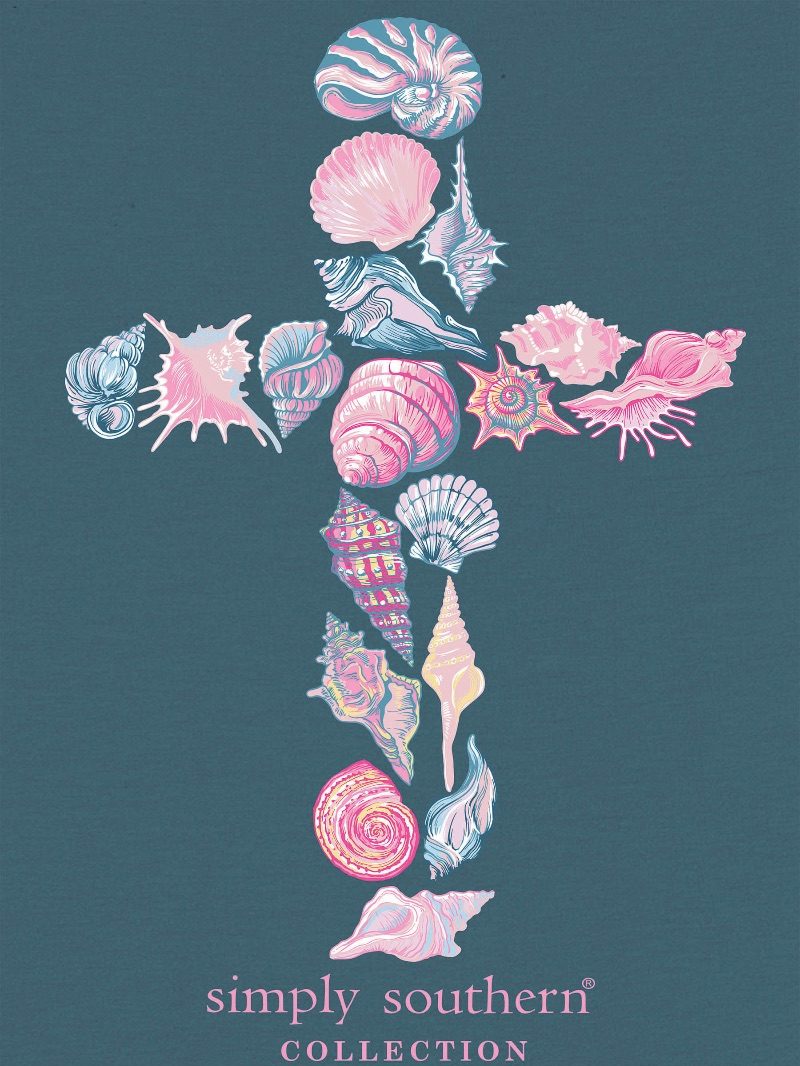 Simply Southern -SHELLCROSS  t-shirt in-COMET
