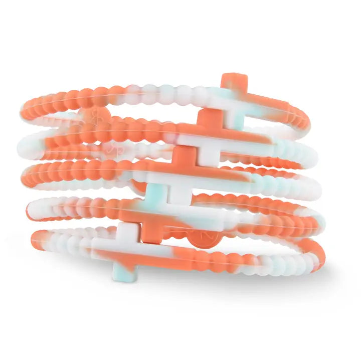 SILICONE JESUS BRACELETS PACK OF 5 Small