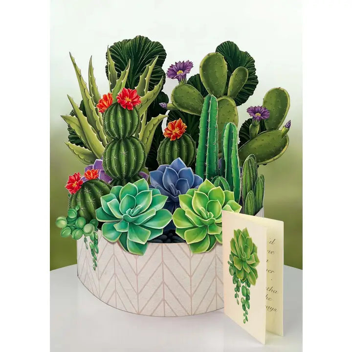Cactus Garden Pop-Up Greeting Cards