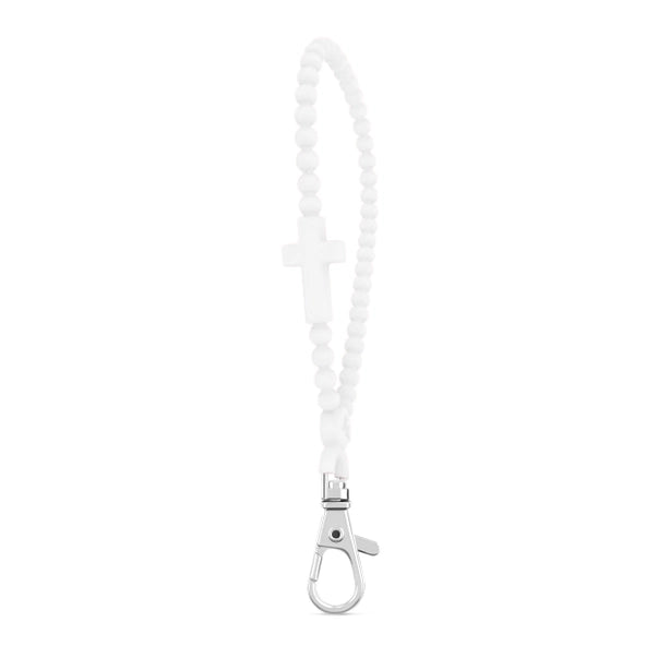 SILICONE JESUS WRISTLET KEYCHAIN