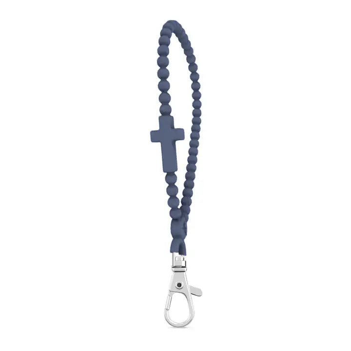 SILICONE JESUS WRISTLET KEYCHAIN