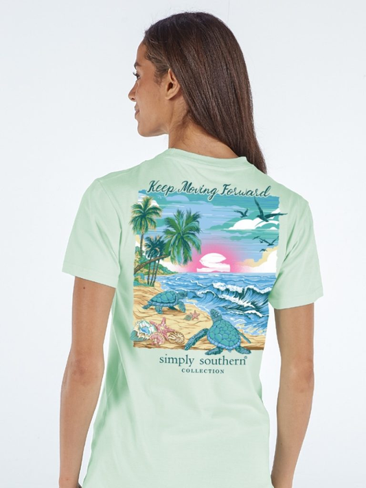 Simply Southern -TRACKT2-FORWARD T-SHIRT in MINT