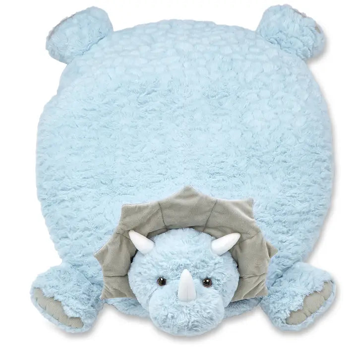 Lil' Tracer Plush Dinosaur Belly Blanket, Tummy Time Mat