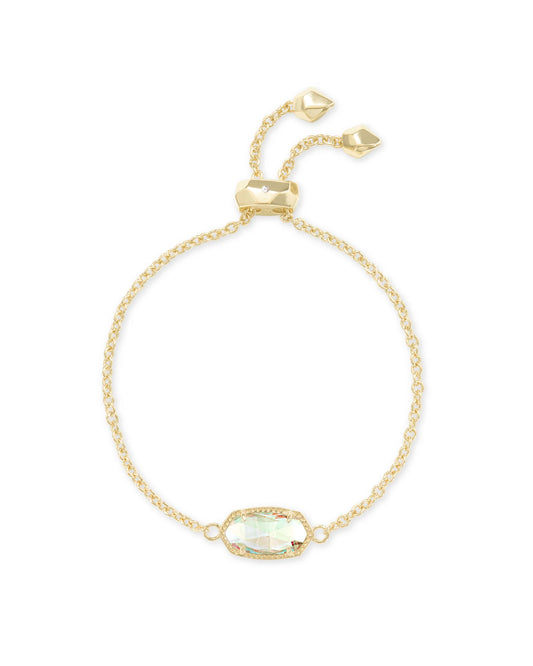 ELAINA DELICATE CHAIN BRACELET in GOLD DICHROIC GLASS