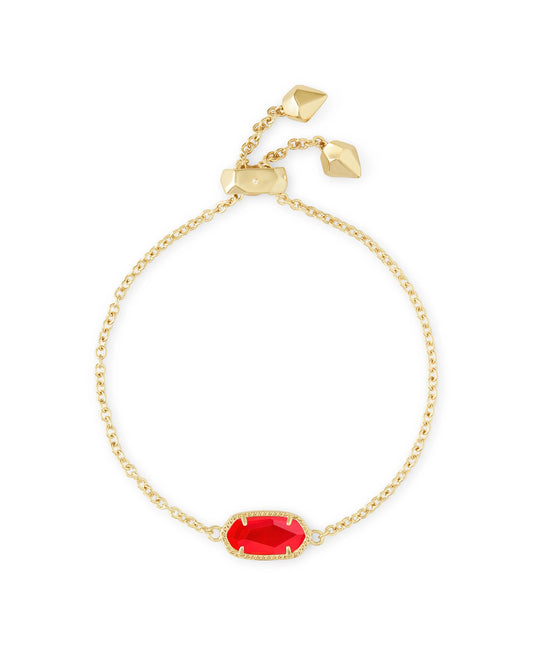 ELAINA DELICATE CHAIN BRACELET in GOLD RED ILLUSION
