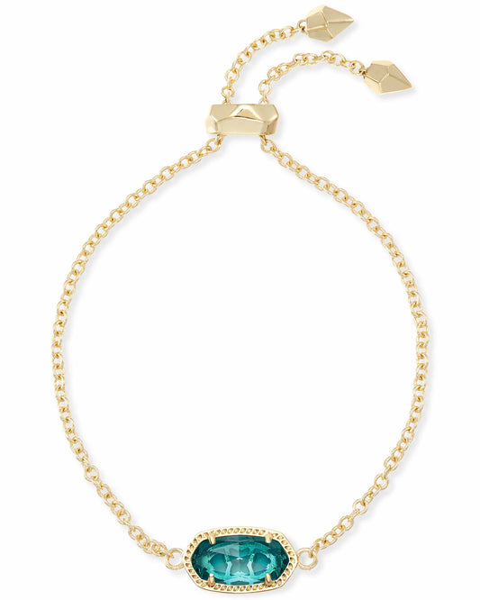 ELAINA DELICATE CHAIN BRACELET in GOLD LONDON BLUE