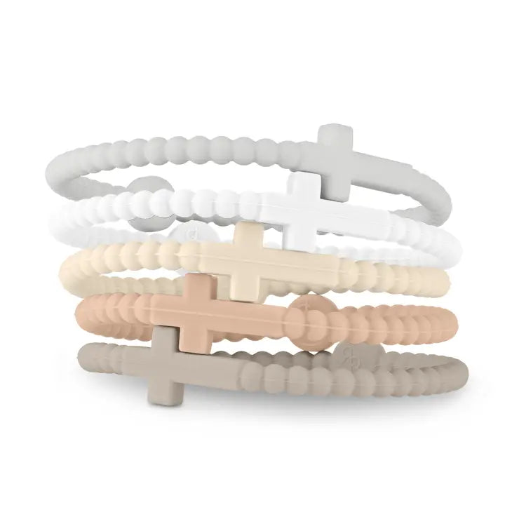 SILICONE JESUS BRACELETS PACK OF 5 XSMALL