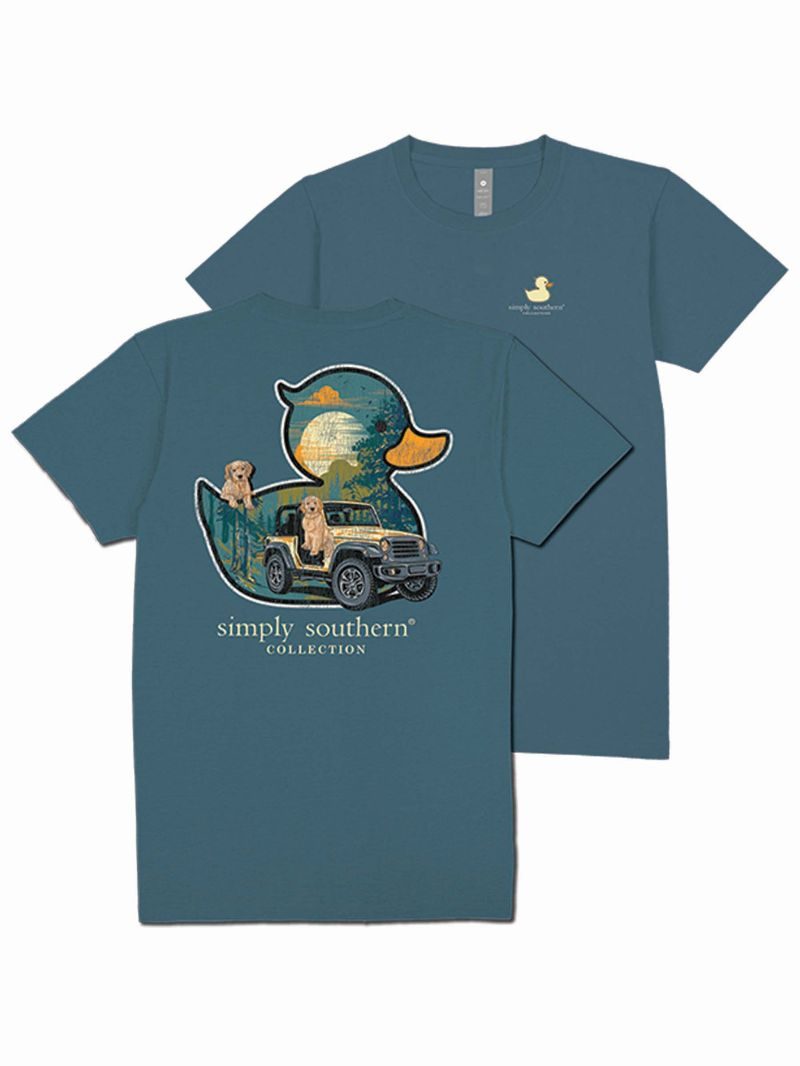 Simply Southern DUCK t-shirt in COMET