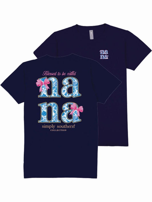 Simply Southern  NANA t-shirt in -NAVY