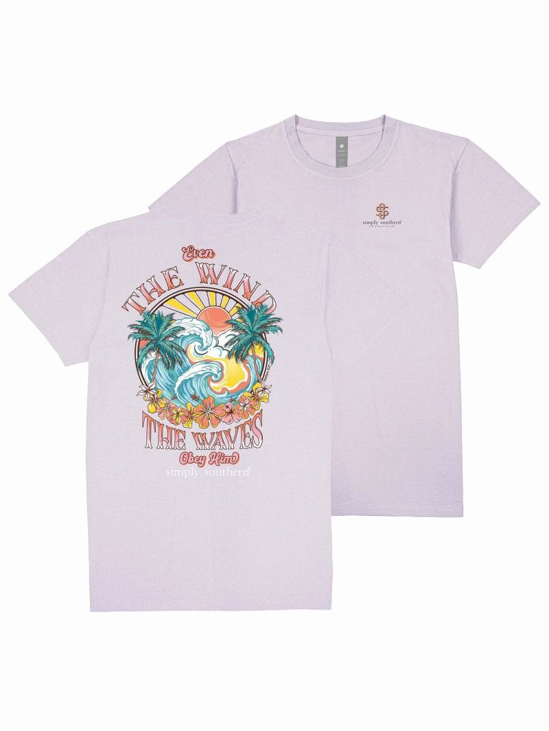 Simply Southern -OBEY  t-shirt in-LILAC