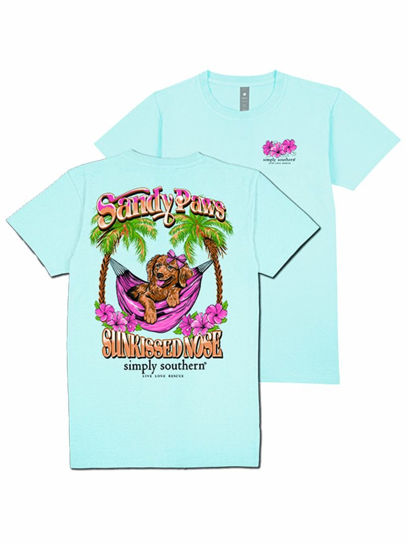Simply Southern -PAWS  t-shirt in-ICE