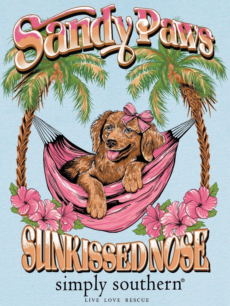Simply Southern -PAWS  t-shirt in-ICE