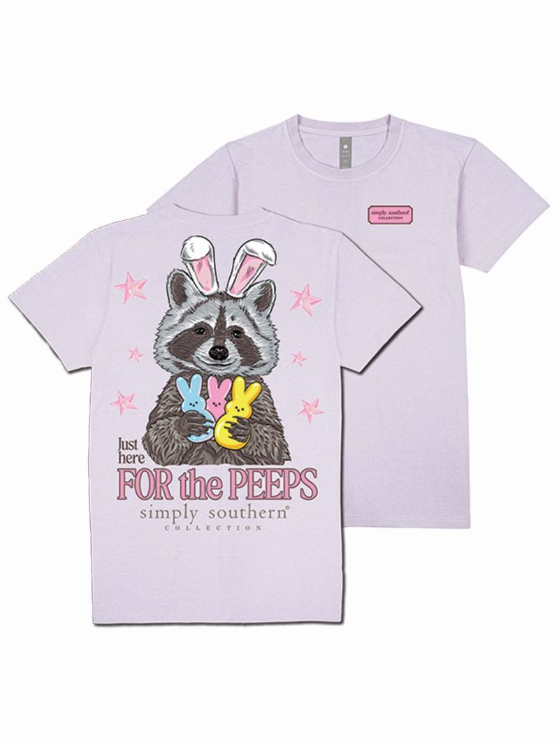Simply Southern -PEEPS  t-shirt in-LILAC