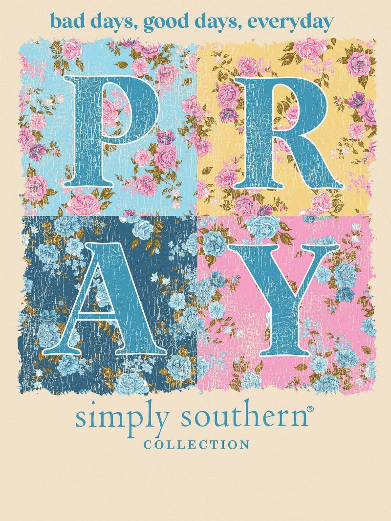 Simply Southern -PRAY  t-shirt in-NATURAL