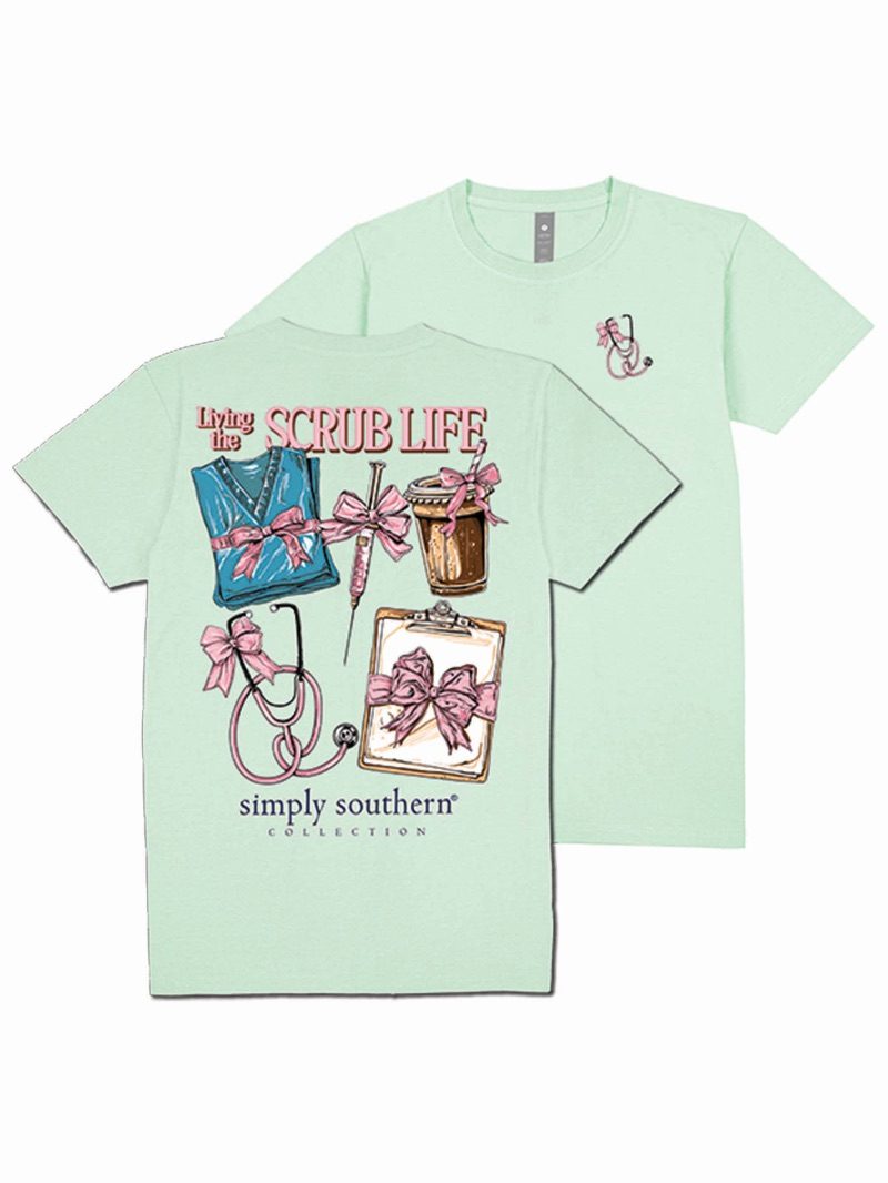 Simply Southern -SCRUB  t-shirt in-MINT